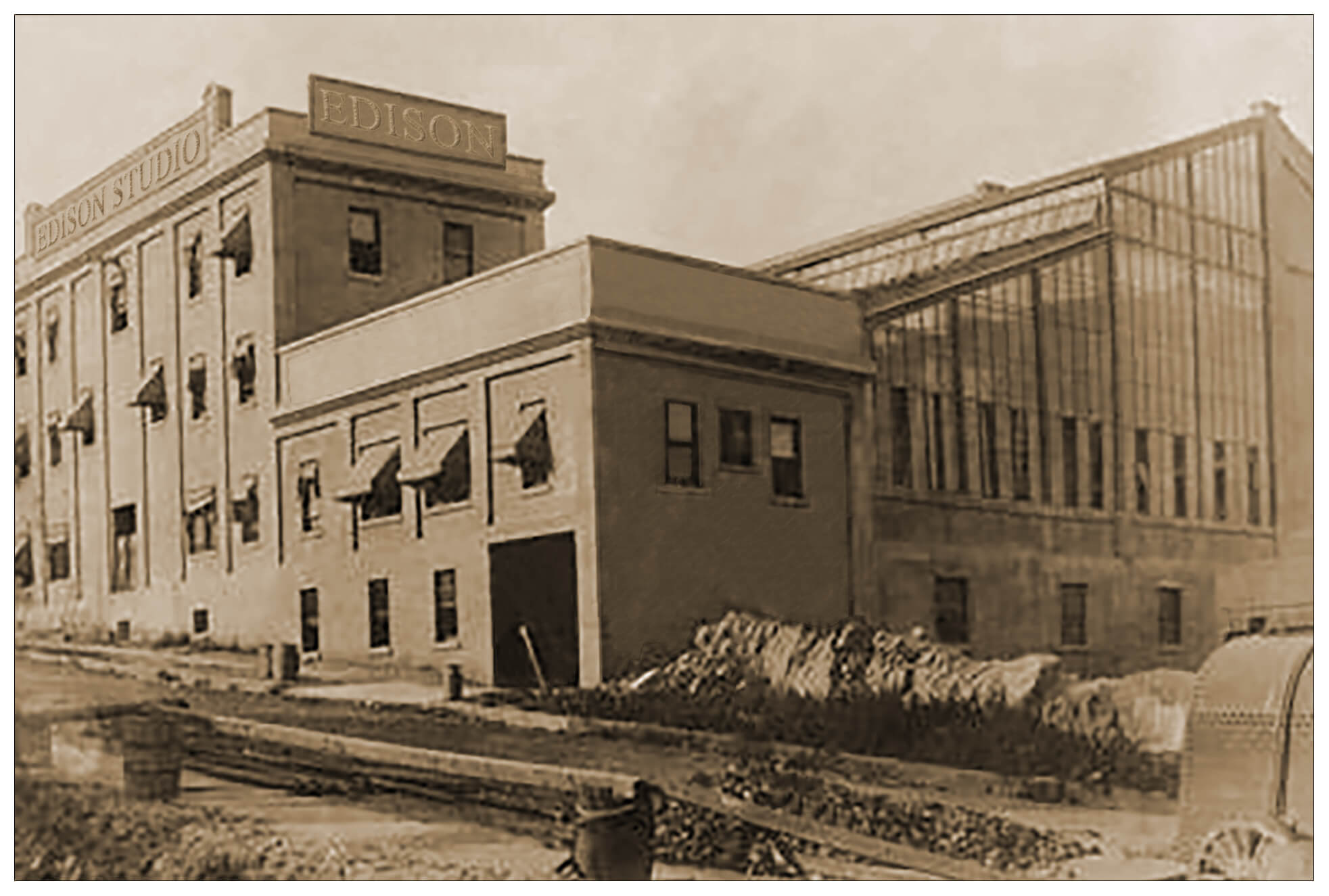 The rear of Edison's Bronx studio-After