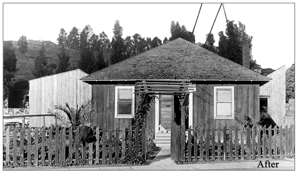 Shack on the Selig lot when he bought it ca 1908-After