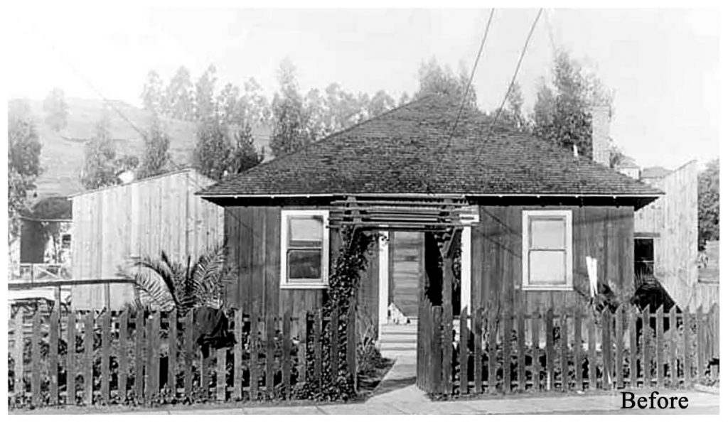 Shack on the Selig lot when he bought it ca 1908-Before