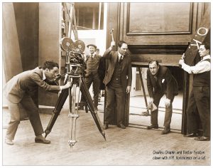 Chaplin And Keaton Clown With Horkheimer 1918