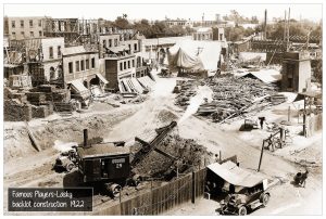 Famous Players Lasky Backlot Under Construction 1922