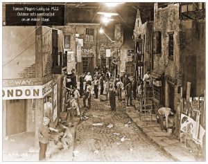 Famous players lasky construction on stage 1922