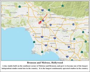 Melrose And Bronson La Map