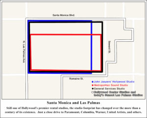 Santa Monica And Las Palmas Hollywood Map