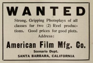 American Film Ad Mpw 1913